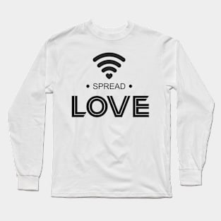 Spread love wifi peace Long Sleeve T-Shirt